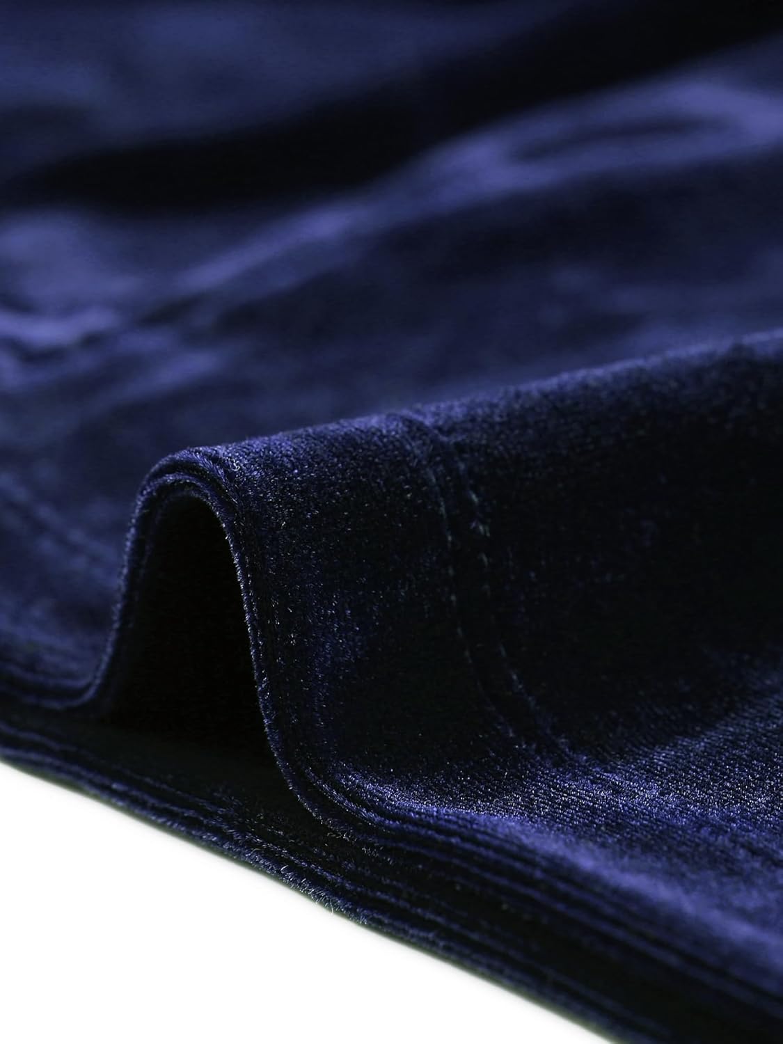 Allegra K Women's Cocktail Party Open Front Cardigan Long Sleeve Cropped Velvet Shrug Top - Image 5