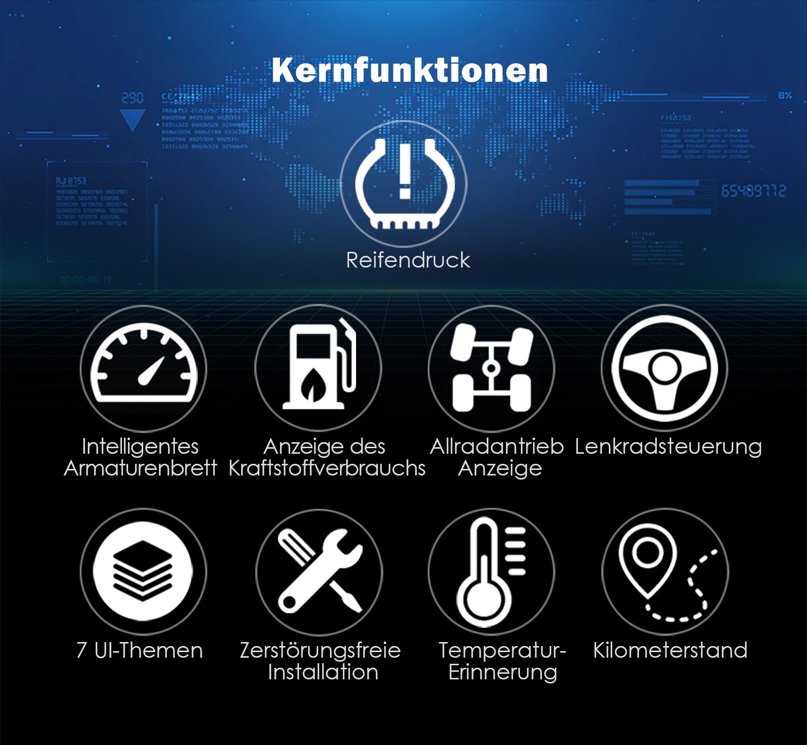 Tachimetro Digitale LCD 12,3" per BMW 5 Serie E60 E61 X5 E70 X6 E71 CiC CCC Plug & Play HD Display