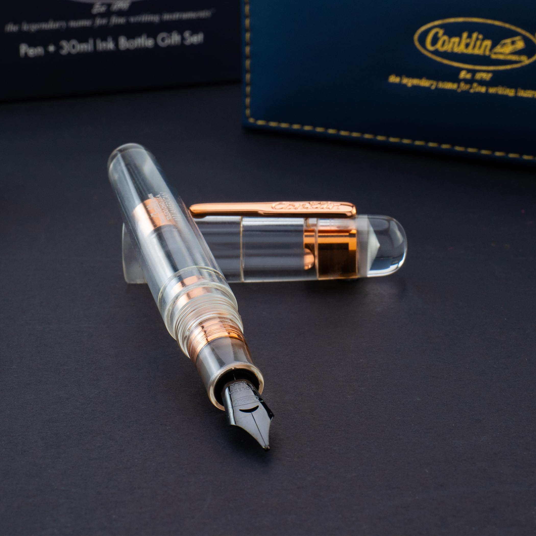 M 中字 CONKLIN コンクリン オールアメリカン タートイズ べっ甲 M 中字 CONKLIN コンクリン オールアメリカン タートイズ べっ甲 M