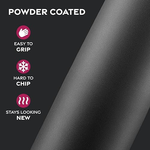 Miniatura 7 de Botellas de agua de acero inoxidable con triple aislamiento con pajilla, botellas de agua reutilizables aisladas de 25 onzas con 3 tapas, botella de