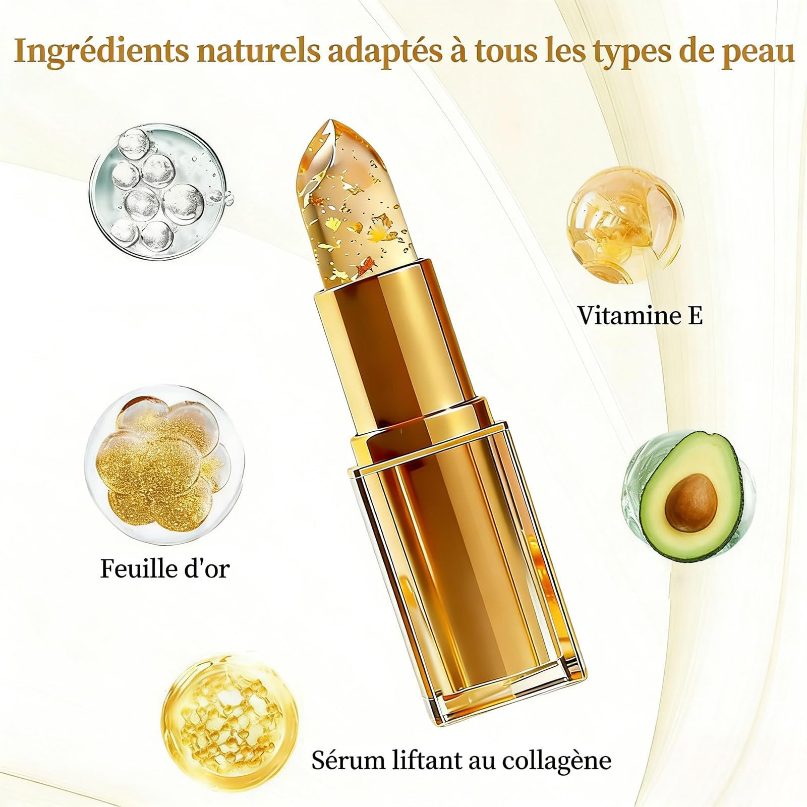 Reveline Rouge à LèVres, Rouge à LèVres Longue Tenue, Rouge A Levre Ph De La Peau Reveline, Baume Hydratant Longue Tenue 24h, Avec Effet De Changement De Couleur, Naturelle Brillant à LèVres (1PC)