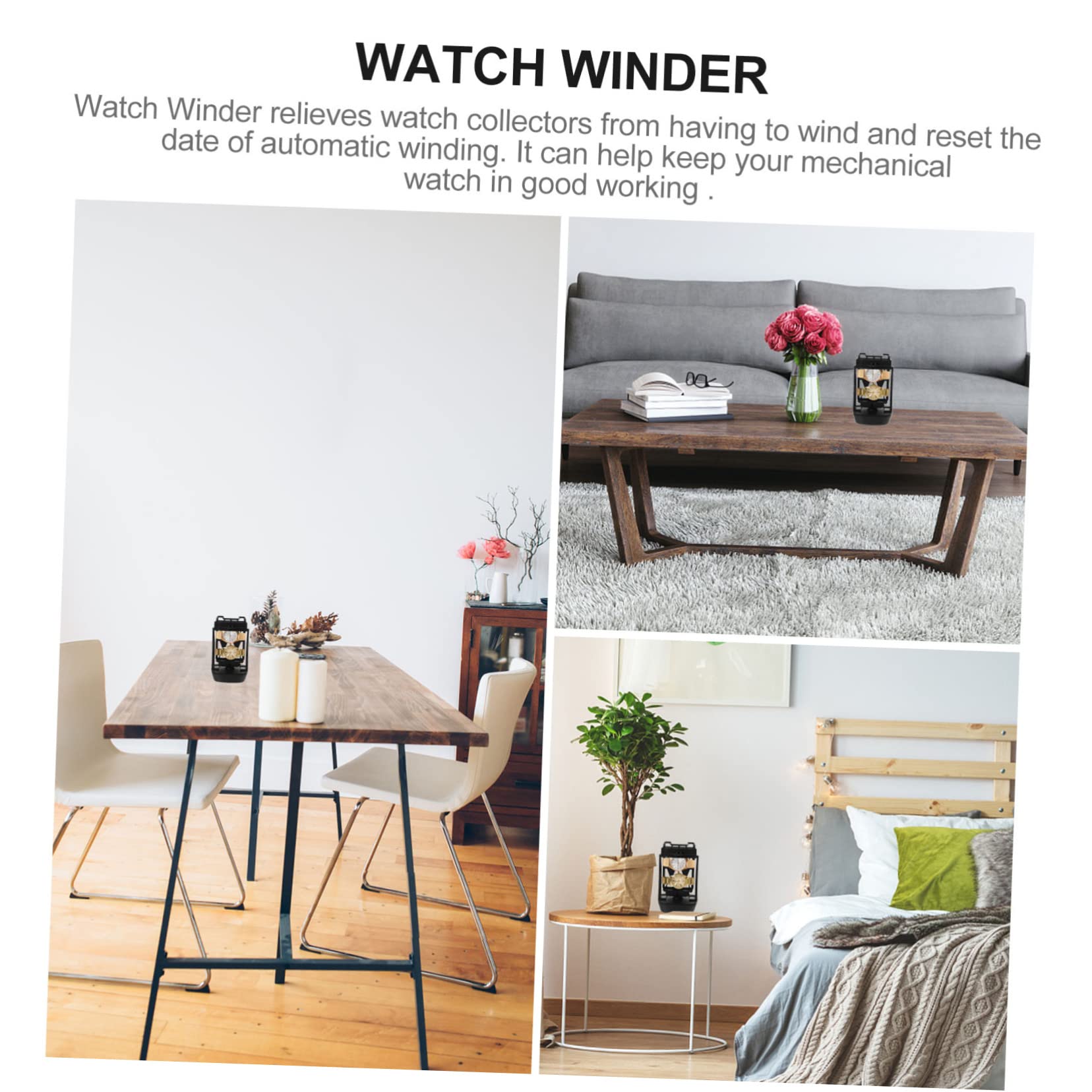 FOMIYES Home Use Mechanical Watch Winder Automatic Watch Winding Device Tool for Wrist Watches USB Charging Version Lightweight Durable for Personal and Business Use