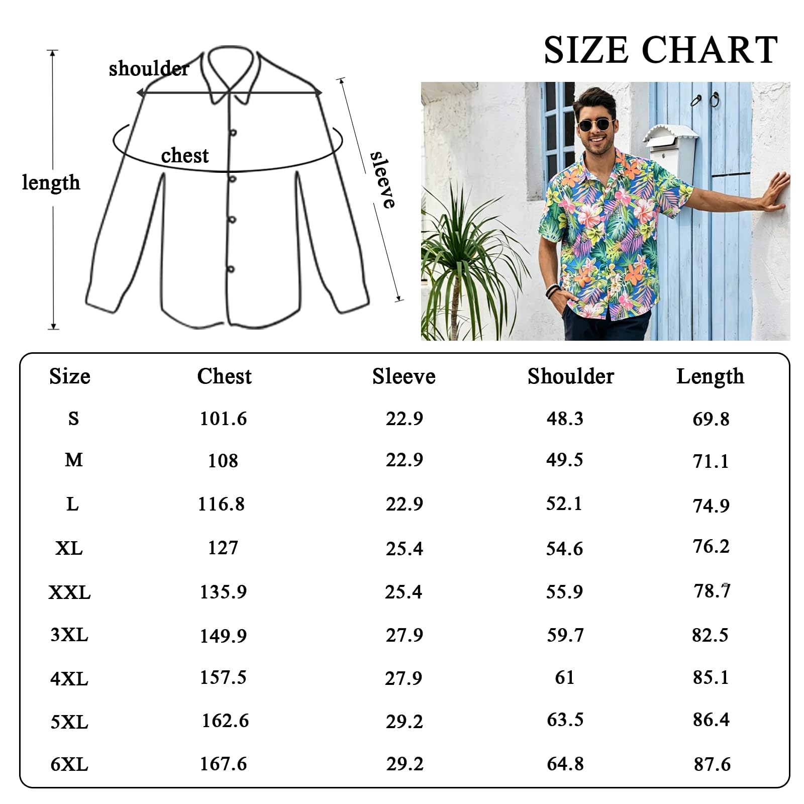 Camicia hawaiana da uomo, a maniche corte, estiva, per il tempo libero, con fiori, per vacanze, feste