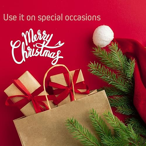 Miniatura 6 de Bolsas de papel kraft con asas trenzadas, 10 x 5 x 13 pulgadas, bolsas de impresión sólida multiusos a granel, perfectas para cualquier ocasión,