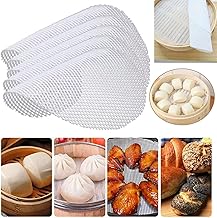 5 PCS 30CM/12Inch Kitchen Silicone Steamer Mesh Liners Pad Round Steamed Buns Nonstick Mat Safety Reusable Baking Cooking Tools Restaurant