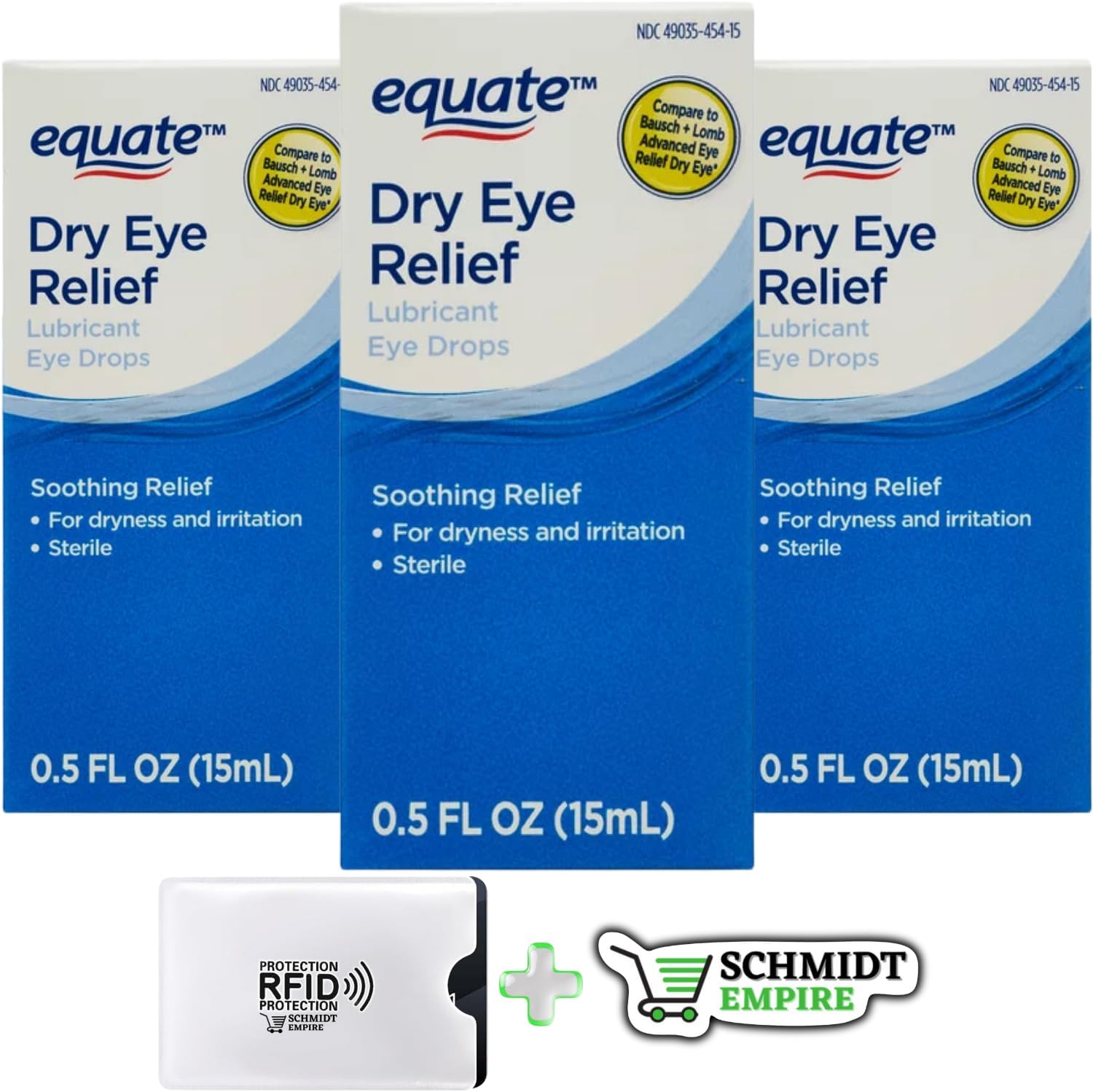 SCHMIDT EMPIRE Equate' Dry Eye Relief Lubricant Eye Drops