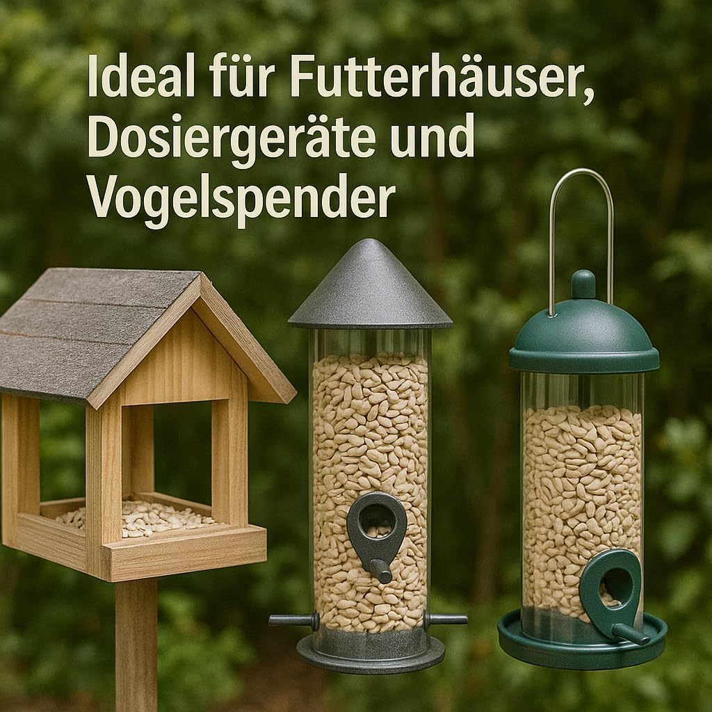 GiDeli Sonnenblumenkerne geschält 20kg naturfarbe vogelfütterung außenbereich Vogelfutter Vögel Wildvögel Sonnenblumen im Eimer