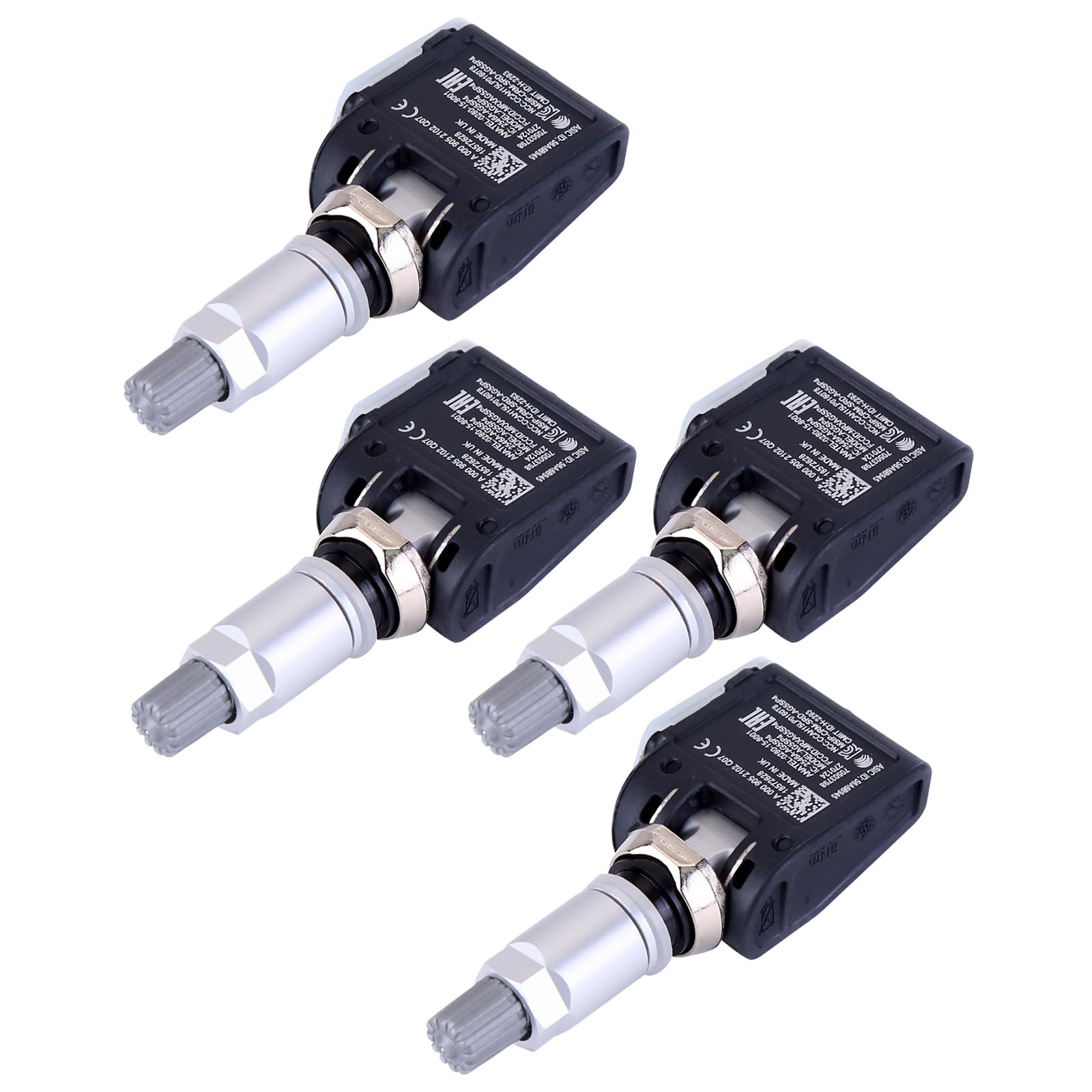 4 sensores de presión de neumáticos TPMS compatibles con Mercedes-Benz W213 S213 C238 A238 A000009052102 Sistema de control de presión de neumáticos