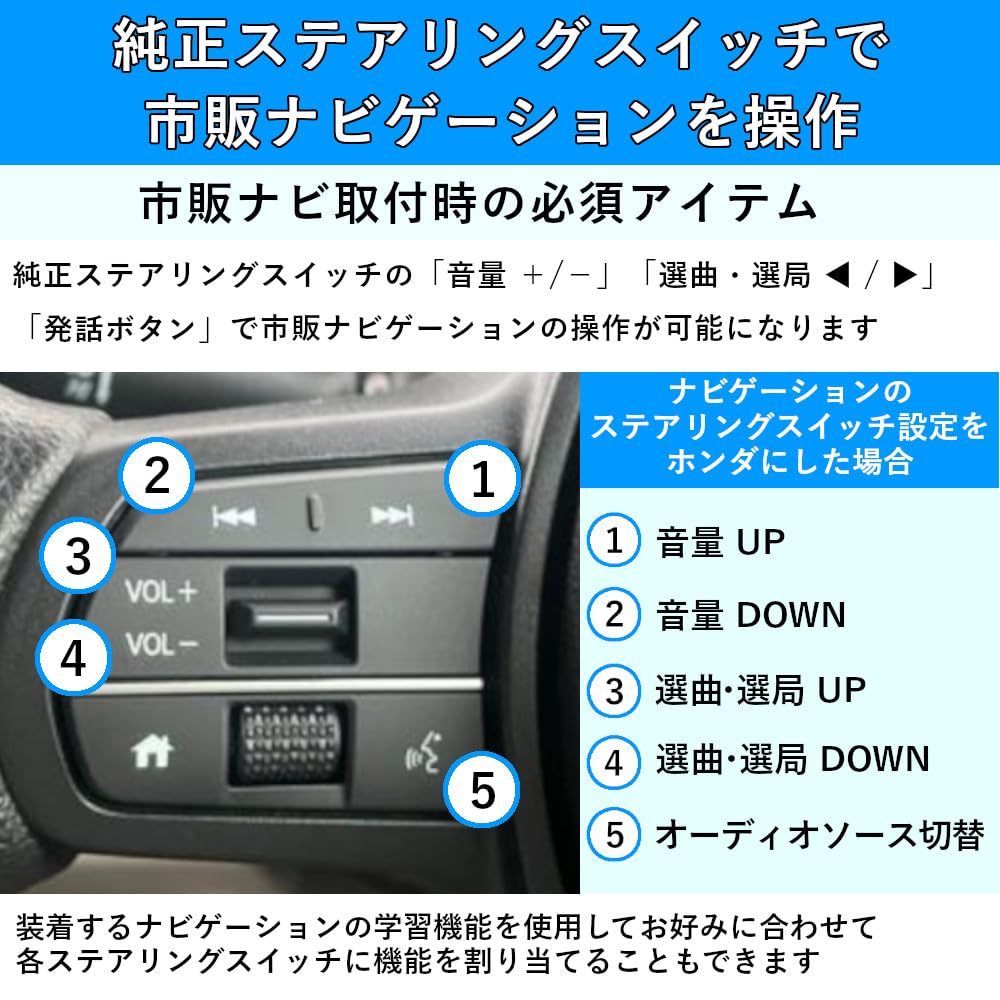 Amazon.co.jp: ブルコン（Bullcon） ステアリングスイッチ切替ユニット