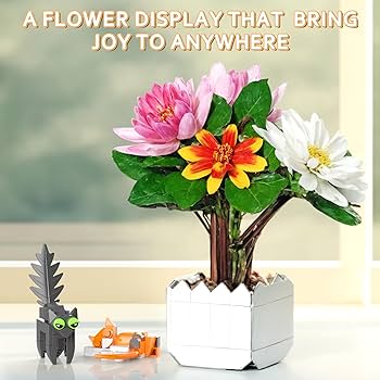 Amazon.com: Under the Baubles Flowers Bouquet Building Set