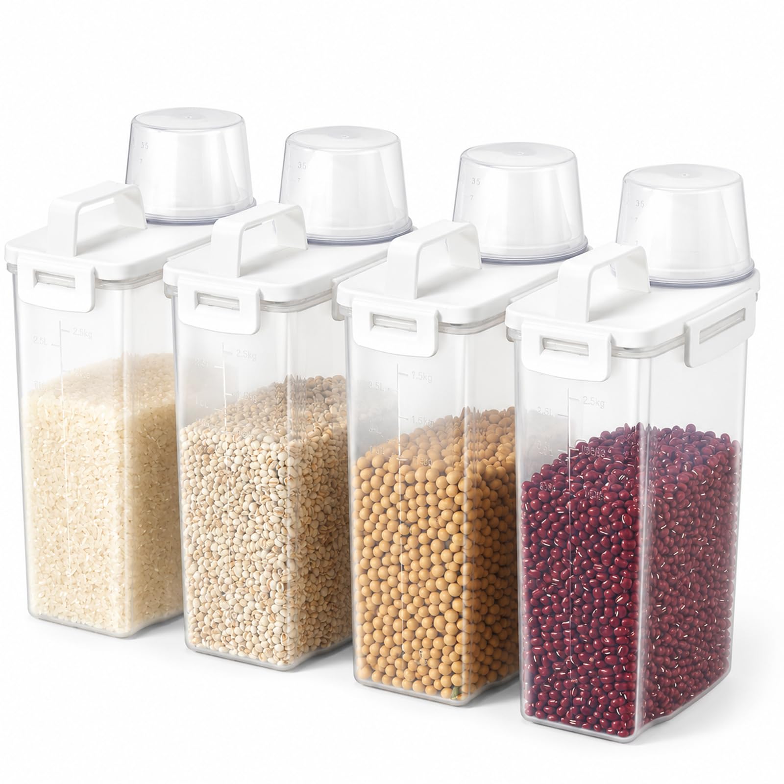 Refein Airtight Food Storage Containers 2.5L 4 Pack