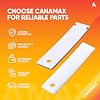 [Upgraded] WE1M504 & WE1M1067 Drum Bearing Slide Premium Replacement Kit by Canamax - Exact fit for GE & Kenmore Dryers - Pack of 2