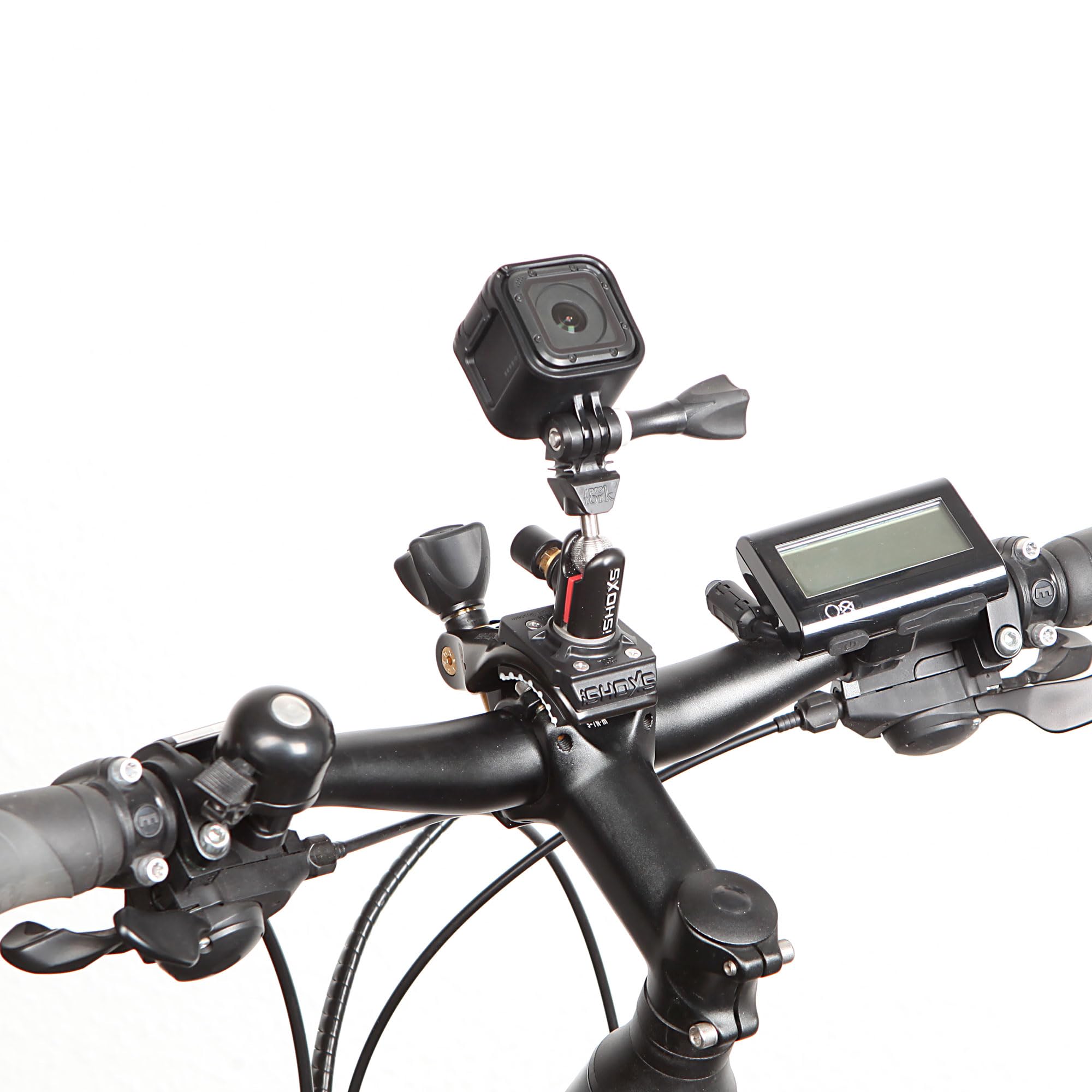 Cobra SLS-X Action Supporto in Alluminio per GoPro e Action Cam | Regolabile a 360°, Stabile e Antivibrazioni, Ø 15–50 mm, Ideale per MTB, Moto, Bici da Strada e Off-Road