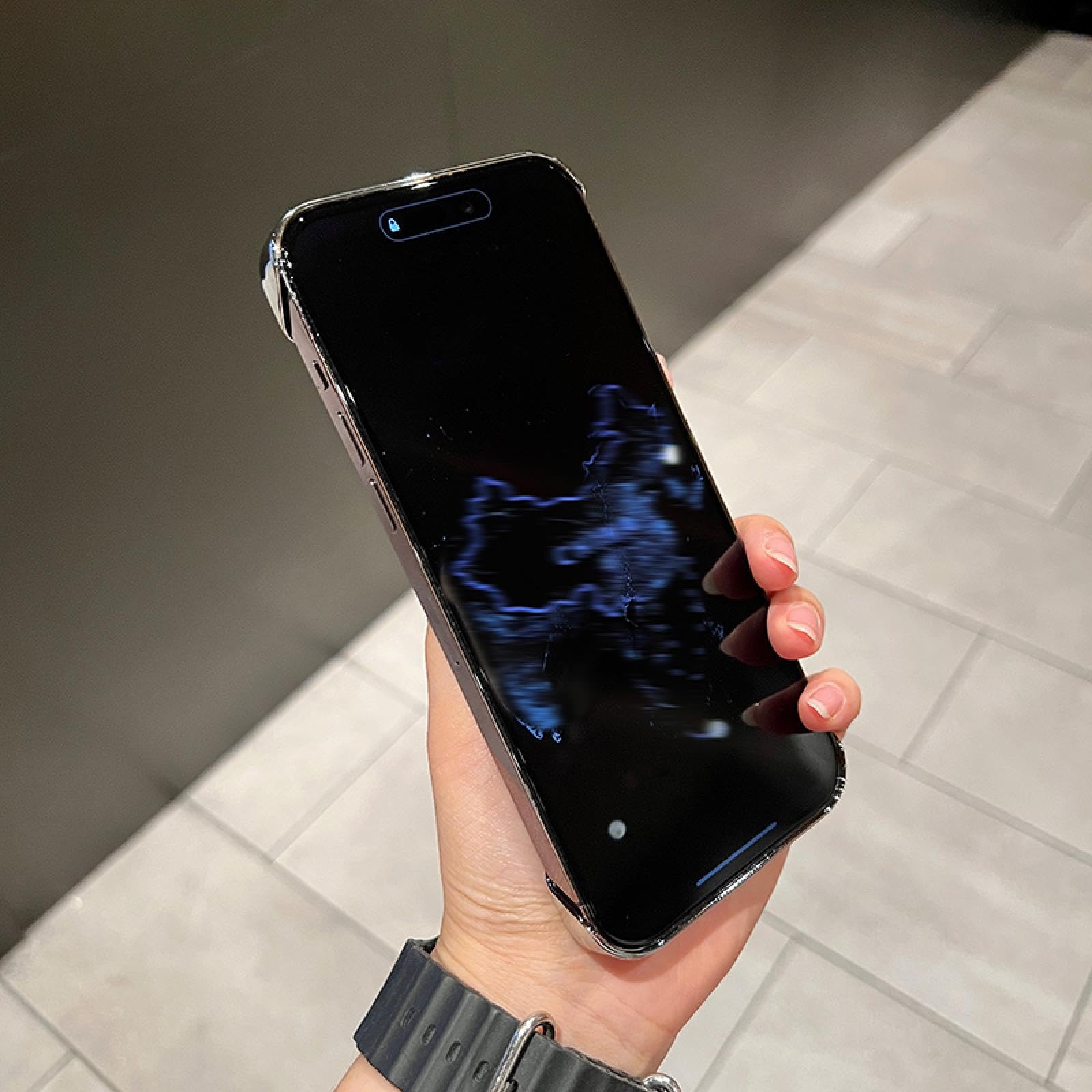 Do iPhone'a 16 Ultra Cienkie Etui Bez Ramki Składany Uchwyt Szkło Ochraniające Aparat Przezroczysty Twardy Pokrowiec (Do iPhone'a 16/Czarny)