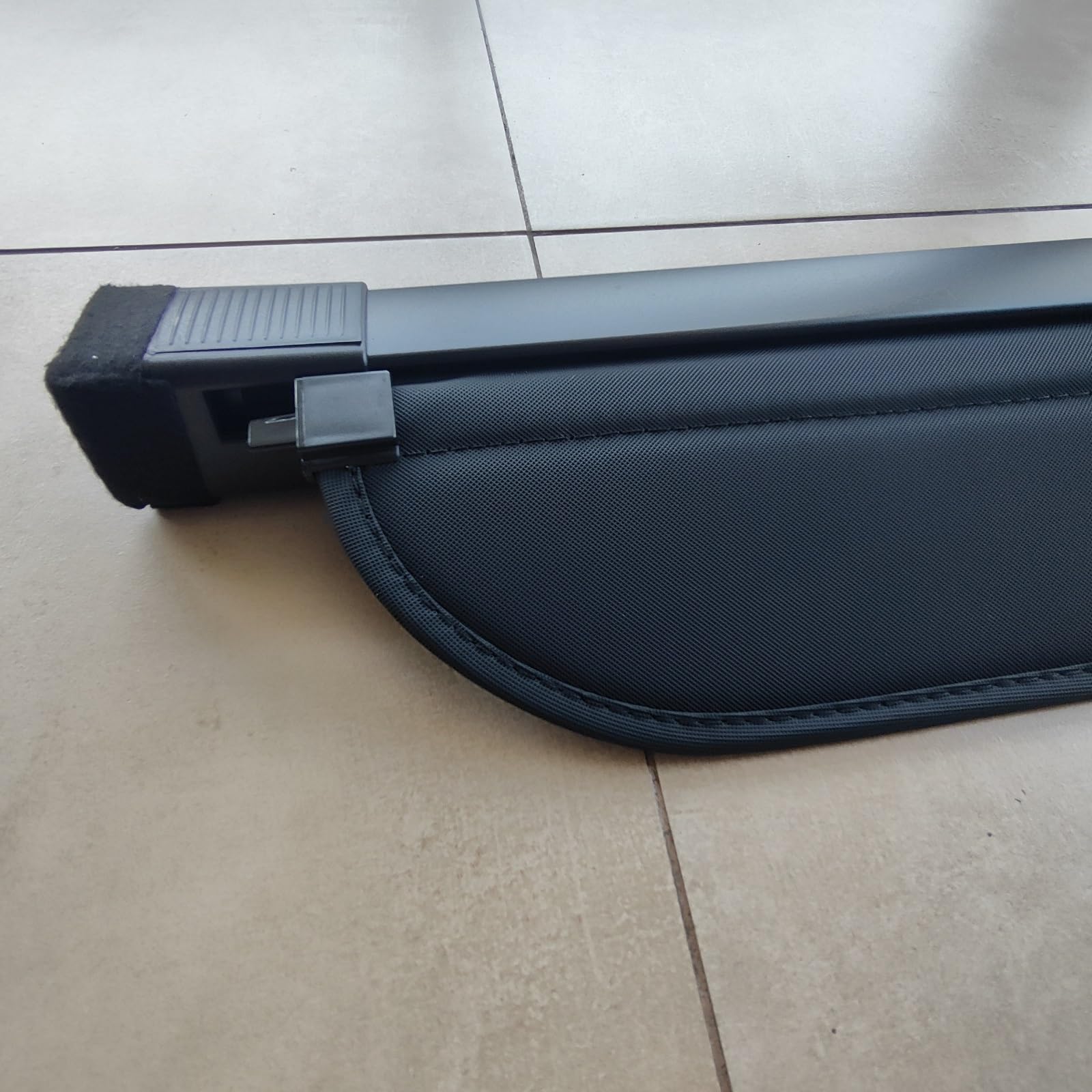 GEPCO Laderaumabdeckung Rollo kompatibel mit BMW X5 (F15) 2013-2018 | Kofferraumabdeckung Hutablage Gepäckraumabdeckung | Kofferraumrollo Sichtschutz Schwarz | OEM 51477402708