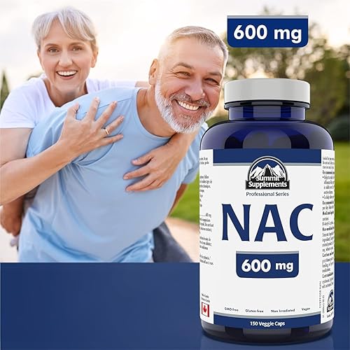 Miniatura 2 de Summit Supplements - Suplemento NAC 600 mg, Nac n-acetil cisteína, apoya los niveles de glutatión antioxidante, apoyo al sistema inmunológico, apoyo