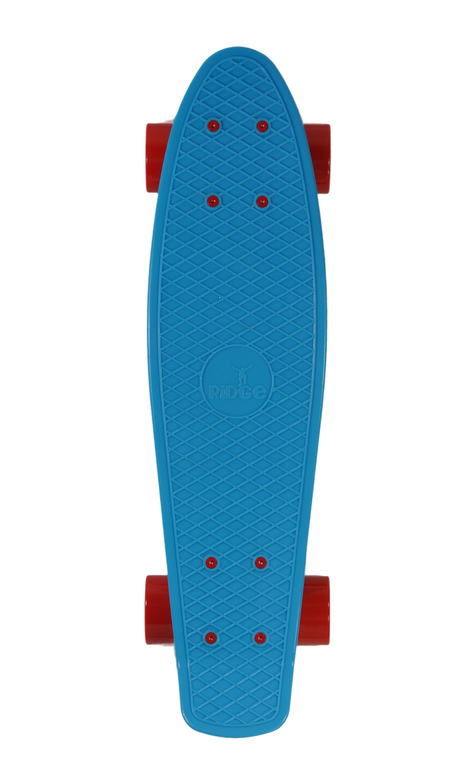 Ridge Skateboards 22" Mini Cruiser Board, Mix It Up, Complet, fabriqué au Royaume-Uni, 55cm - Couleurs mélangées audacieuses
