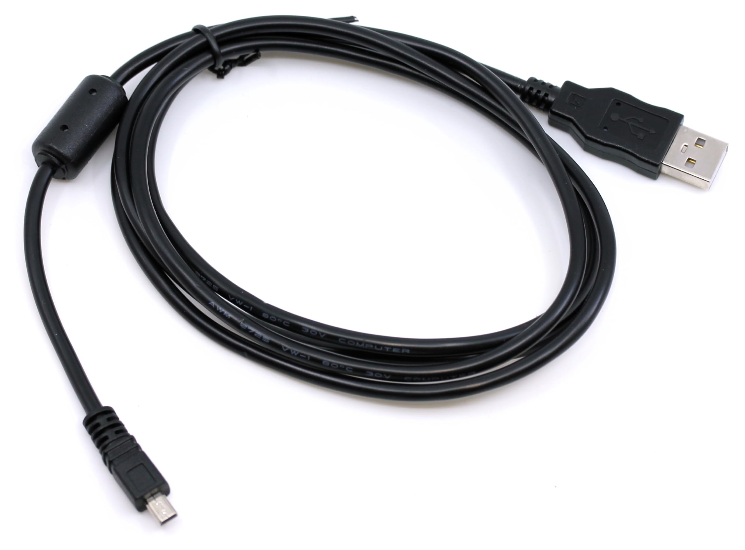 Câble USB Données Pour Appareils Photo Olympus - 3ft (91cm), Mini 8 Broches, Gris, Neuf Ouvert