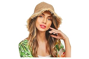 Boho Crochet Straw Hat