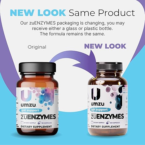 Miniatura 9 de UMZU zuEnzymes Suplemento de apoyo digestivo – Suministro para 30 días – Mezcla de 21 enzimas con lipasa, proteasa y amilasa – Apoya la digestión,