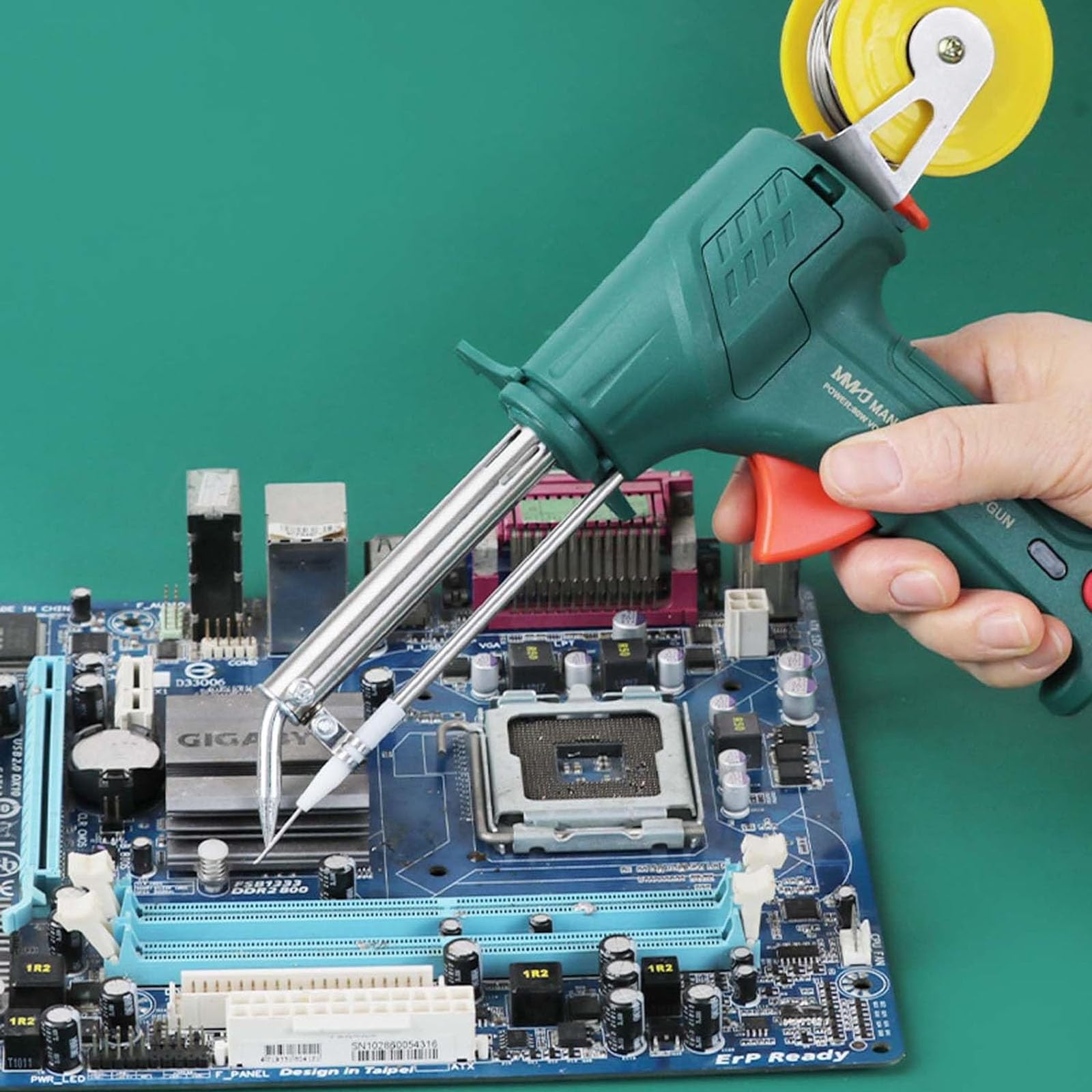 Pistola de Soldadura de Estaño con Calor Externo Portátil de 220V Soldador de Estaño Automático de Mano de 60W Soldador Eléctrico Doméstico para Reparación de Electrónica