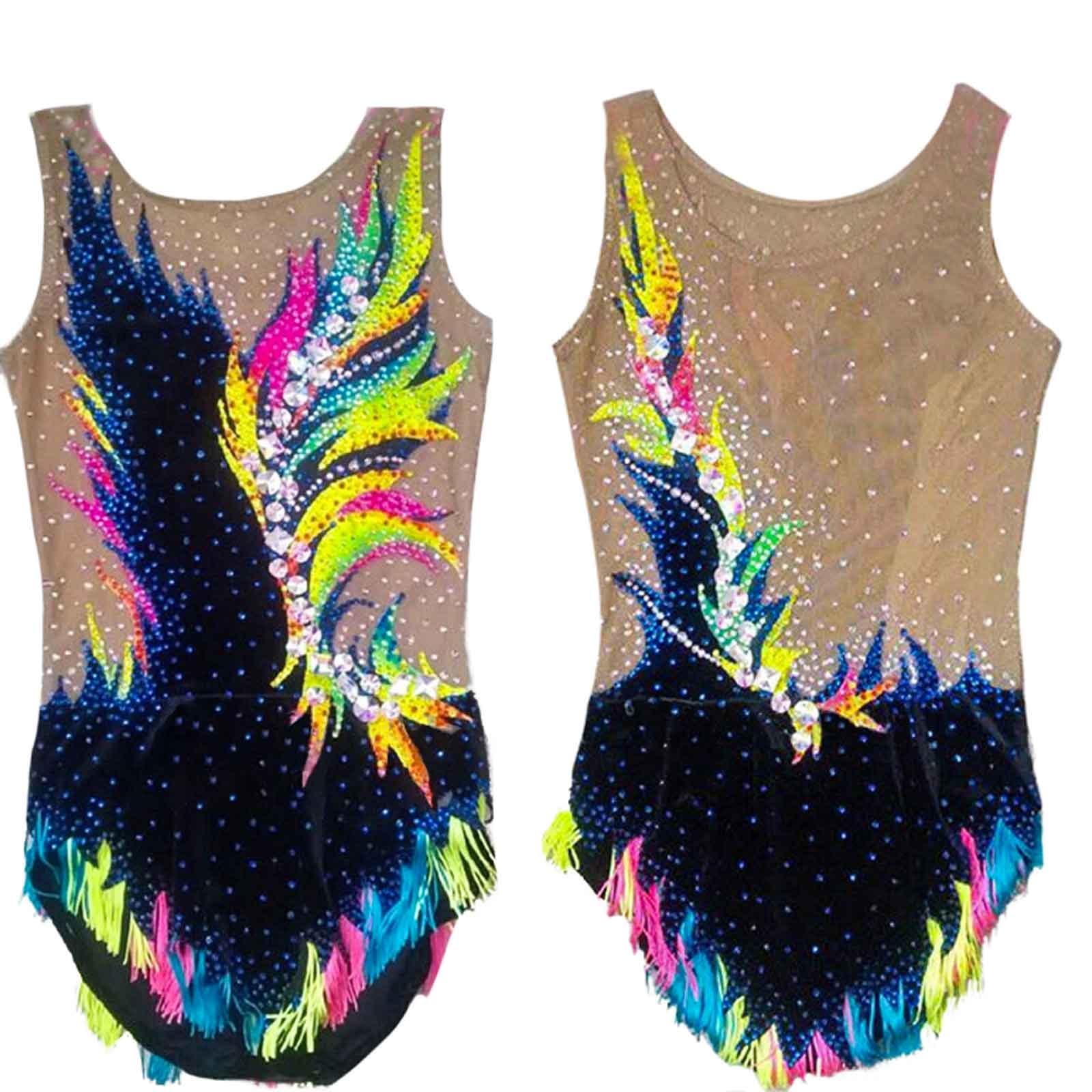 Maillot De Gimnasia Rítmica for Competición, Monos De Baile For Mujer, Trajes De Espectáculo Escénico