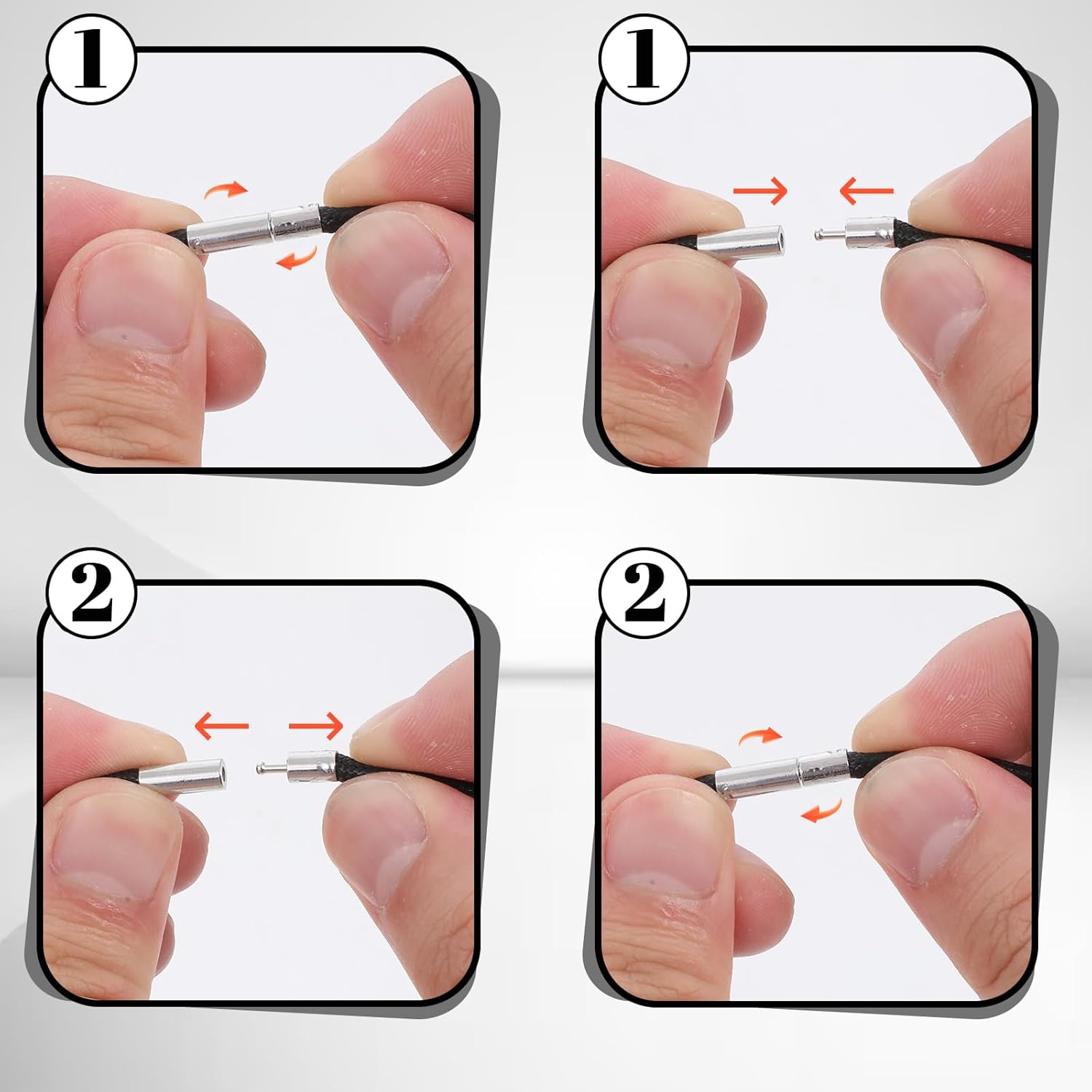 4 Pcs Black Cord Necklace, Men Waterproof Choker Necklace String With Clasp, Braided Rope Chain for Jewelry Making Men Women - Image 6