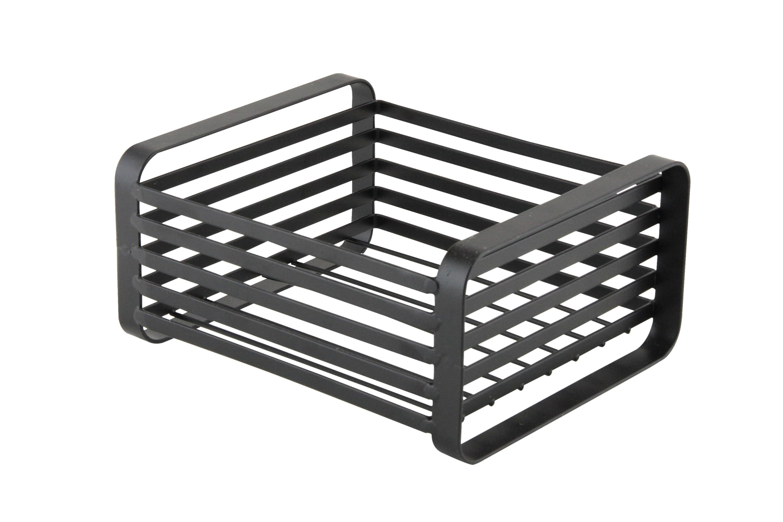 Napkin Holder Black Flat Iron Metal Serviette Dispenser Dine Table Storage Rack