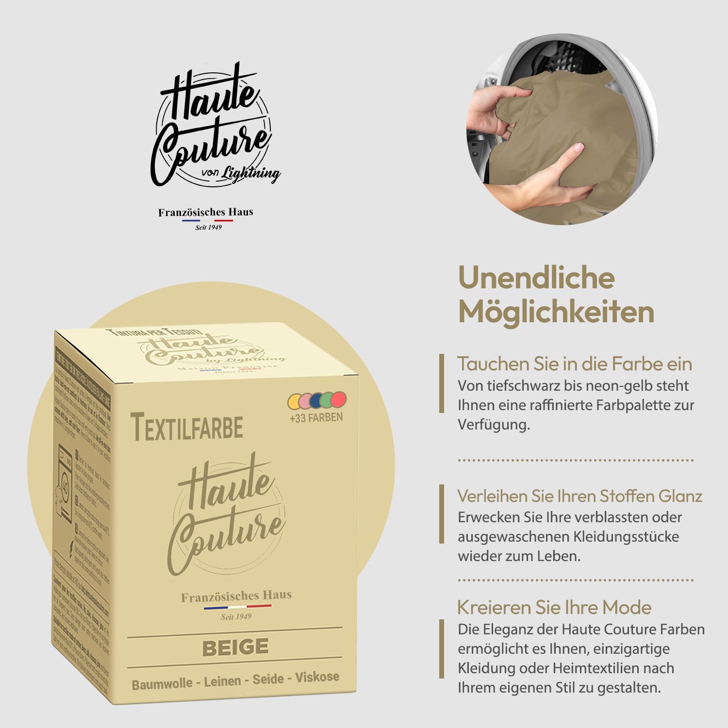 Dylon Maschinenfärbemittel Pfingstrose-Rosa – 2 X 350 G Pods, Für Baumwolle & Leinen, Bis 1,8 Kg Stoff