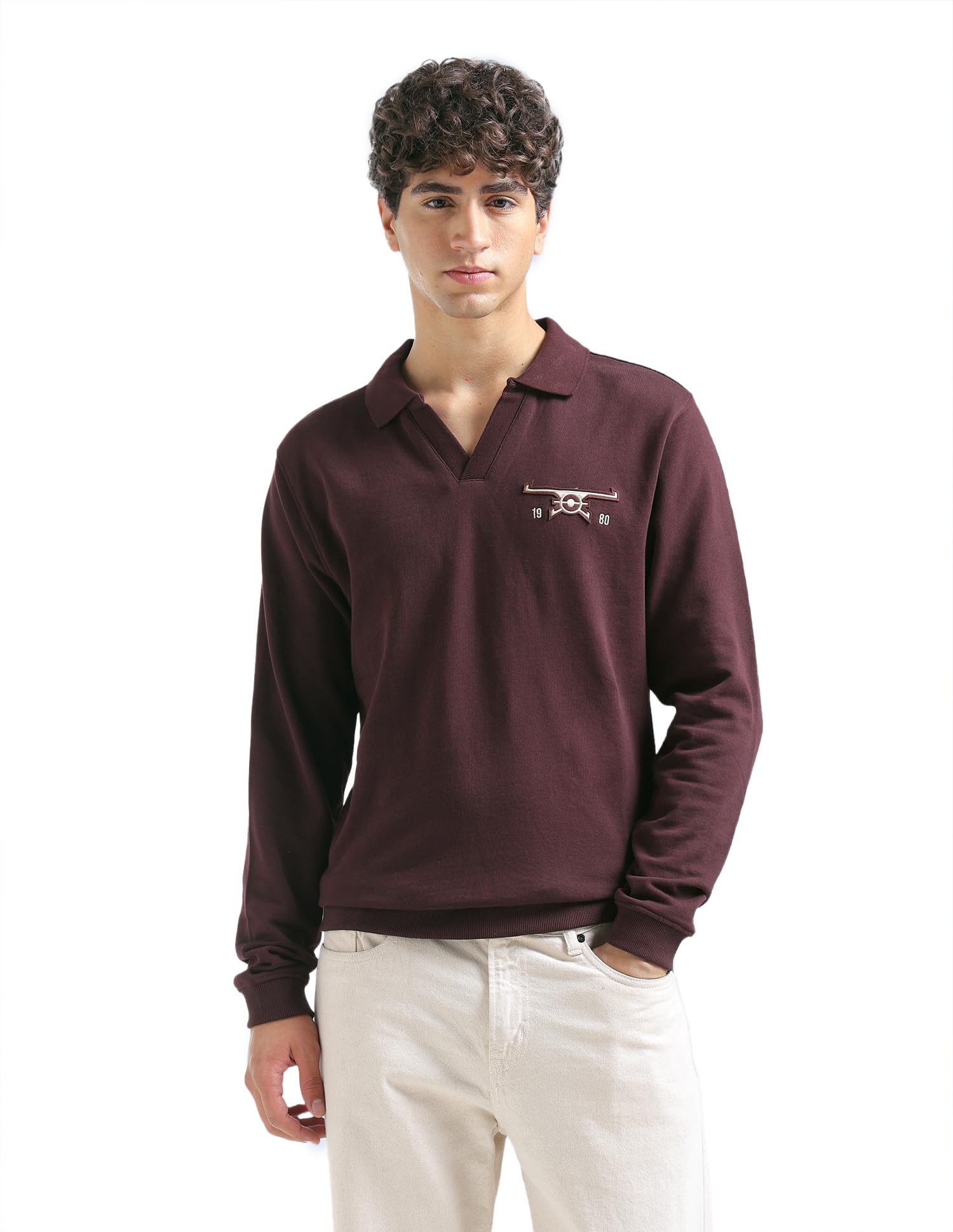 flying machine Men's Regular Fit Sweatshirt| Solid-picture-36