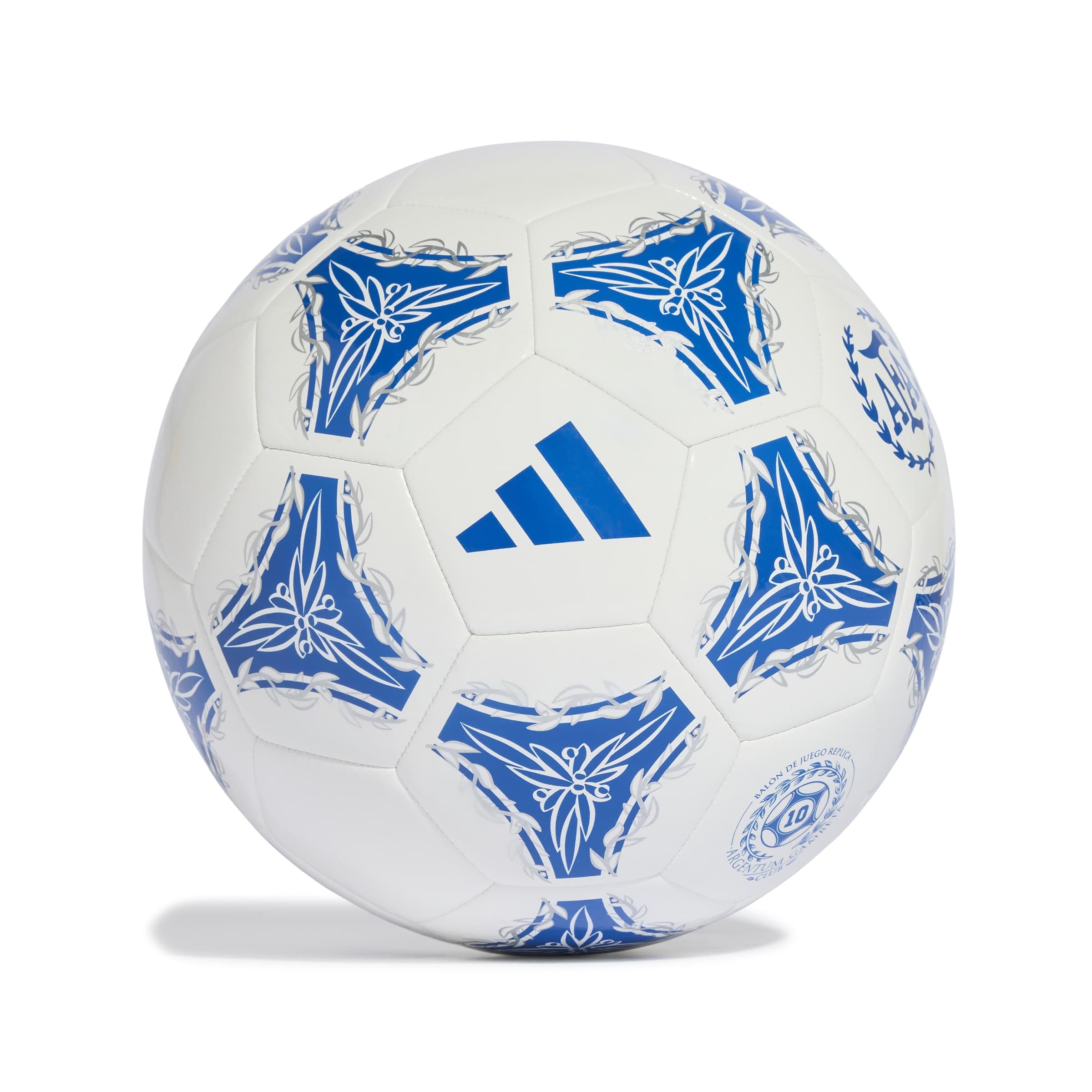 adidas Unisex Argentina Argentum Gambeta Club Recreation Ball, glory blue/silver met./white/black, 4