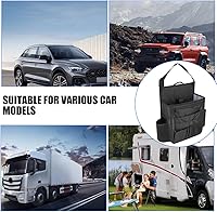 Vista 4 de Car Front Seat Organizer, Multi-Pocket Vehicle Hanging Passenger Back Seat Storage Bag with Adjustable Straps, Automotive Interior Storage