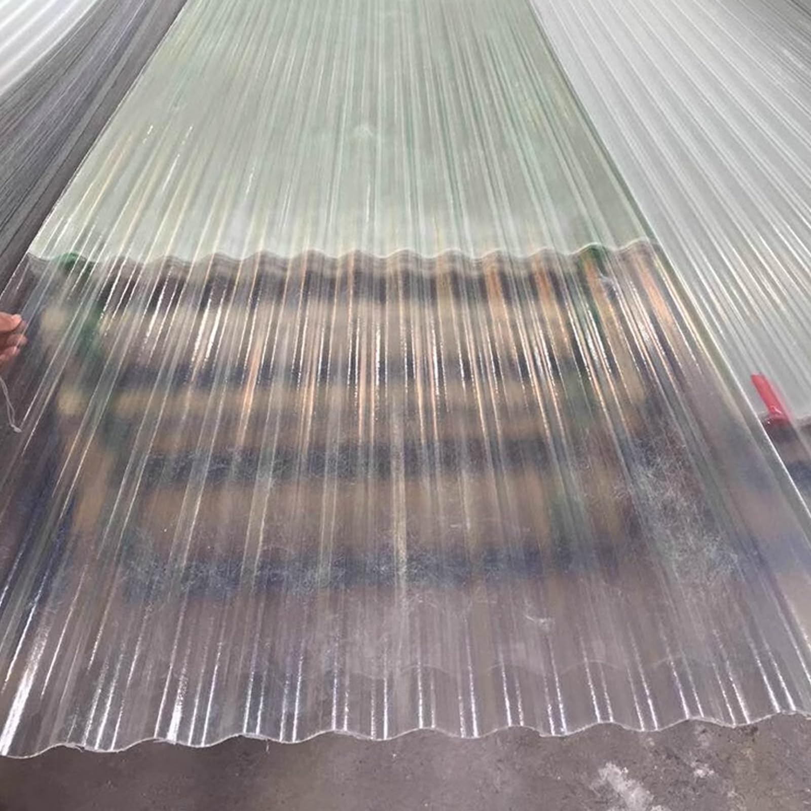 1mm Placa Ondulada,Planchas Transparentes Tejados,Paneles para Tejado a Prueba de Lluvia,Captadores de Luz,Chapa Tejado de Aislamiento,Lámina Techo,para Invernadero Cochera 10/12/14/16 piezas(10 Pcs,0