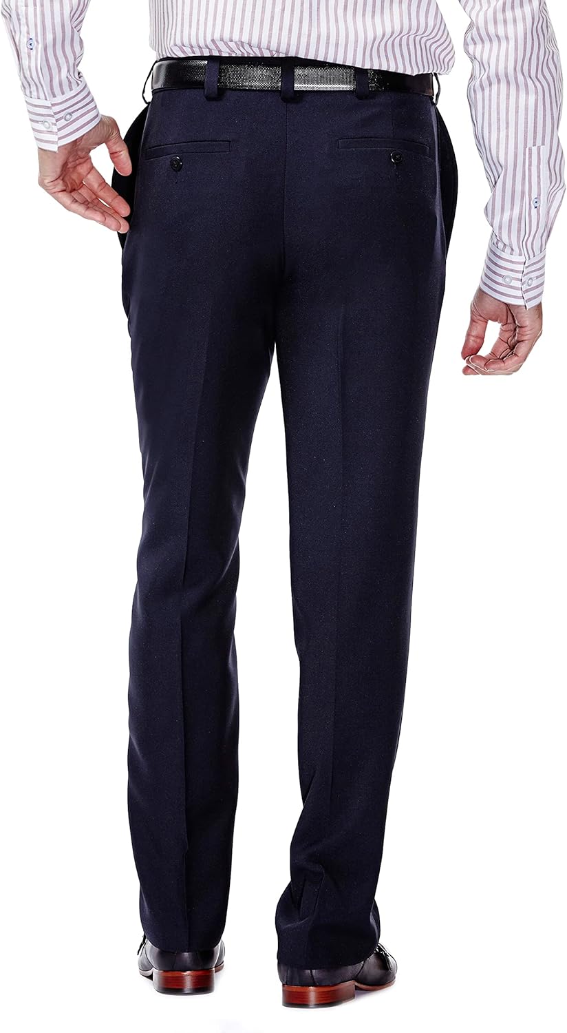 Haggar Men's E-CLO Repreve Stria Flat Front Dress Pant - Image 2