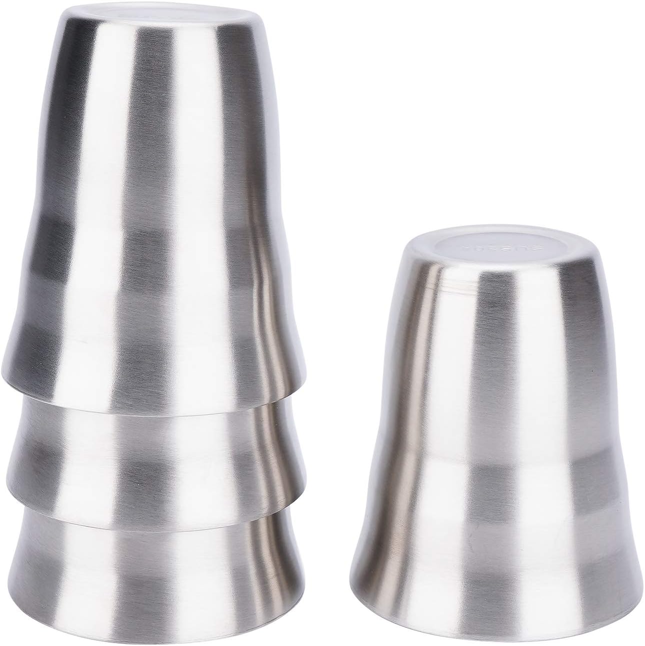 Chеареѕt 🛒 Metal Cups 8 oz Set of 4, Beasea Stainless Steel Cup 8 oz, Double Wall Stackable Small Metal Glasses for Drinking Stainless Cups Insulated Metal Drinking Cups Tumbler for Kids and Adults Nеw Prоduсt Metal Cups 8 oz Set of 4, Beasea Stainless Steel Cup 8 oz, Double Wall Stackable Small Metal Glasses for Drinking Stainless Cups Insulated Metal Drinking Cups Tumbler for Kids and Adults