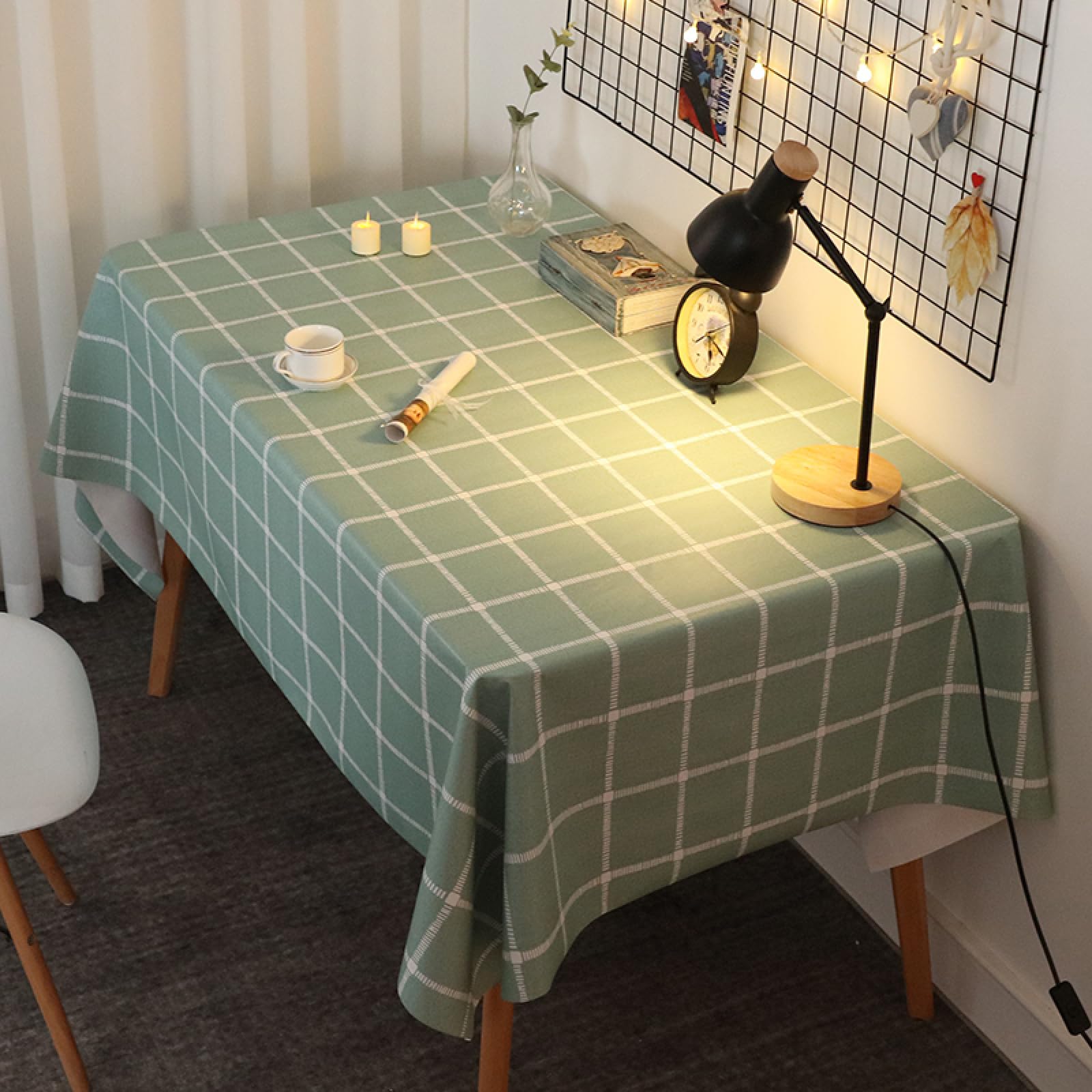 Mantel de Mesa con Efecto Loto Lavable Anti Hot Wear Resistant Impermeable Resistente a La Suciedad Resistente Blue B 120 × 180cm
