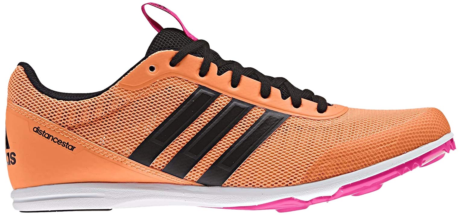 adidas gazelle silver green womens adidas Distancestar Distance Running Spikes White/Core Black/Green Spark / 10.5