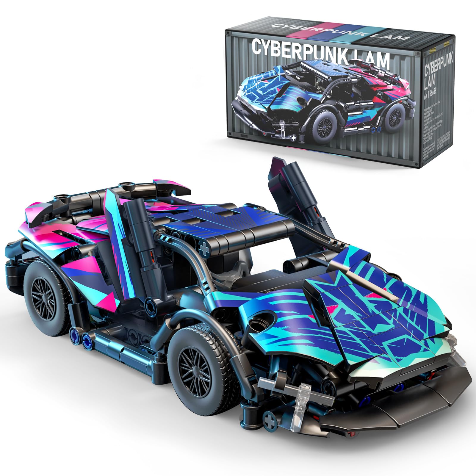 Cyber Style Race Car Sets Model Car Kits Building for Adults