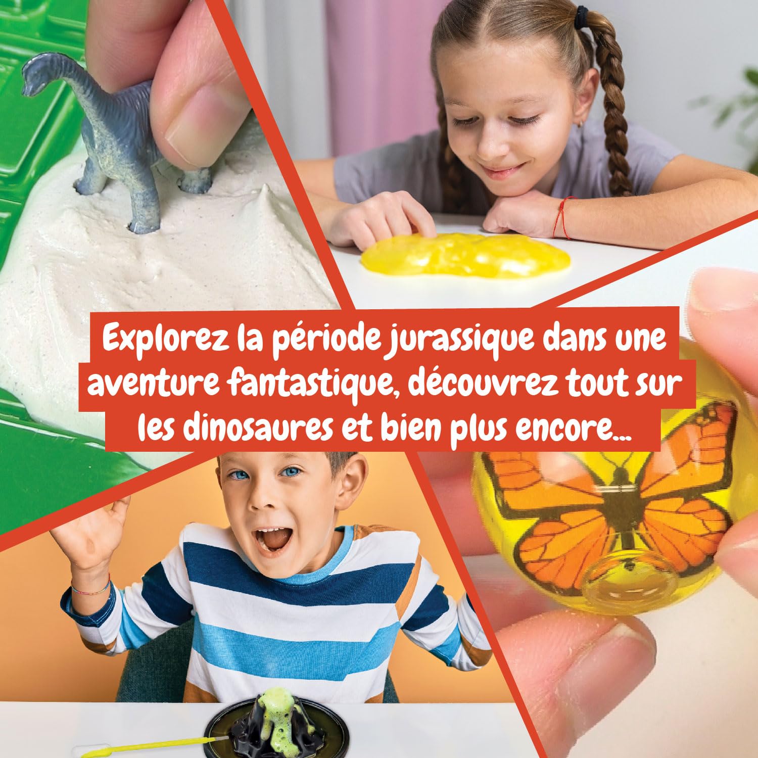 Science4you Explorateur de Jurassic per Enfants - Jeu Dinosaure + Kit Science, Jouet de Dinosaure avec 24+ Expériences pour Enfants, Cadeau pour Garçon et Fille 4 5 6+ Ans