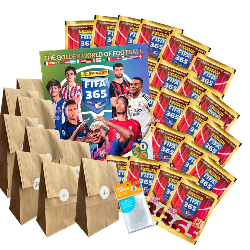 Bundle mit FIFA 365-2026 - Sticker-Adventskalender - 24 Überraschungen + exklusive collect-it Hüllen