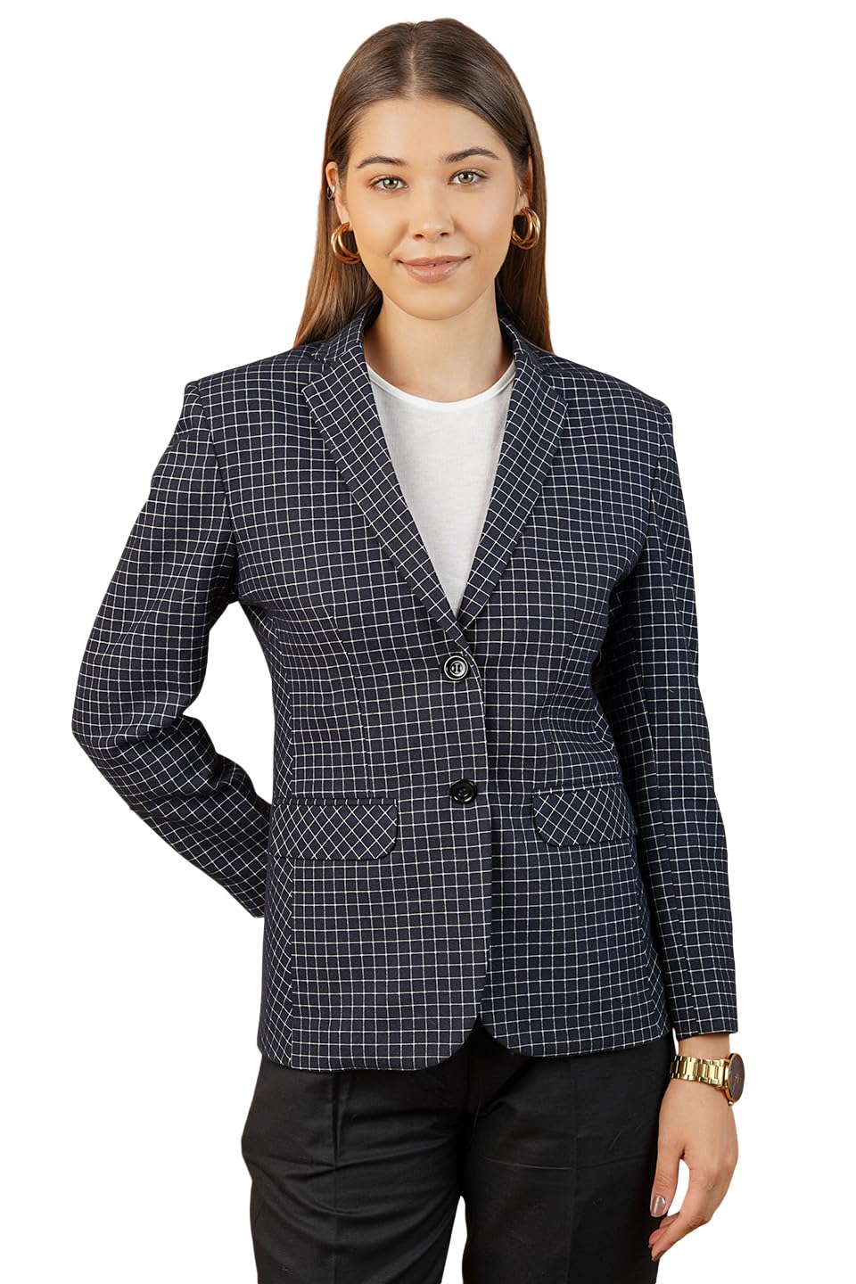 indophilia Women's Blazer Cotton Blazer-picture-28