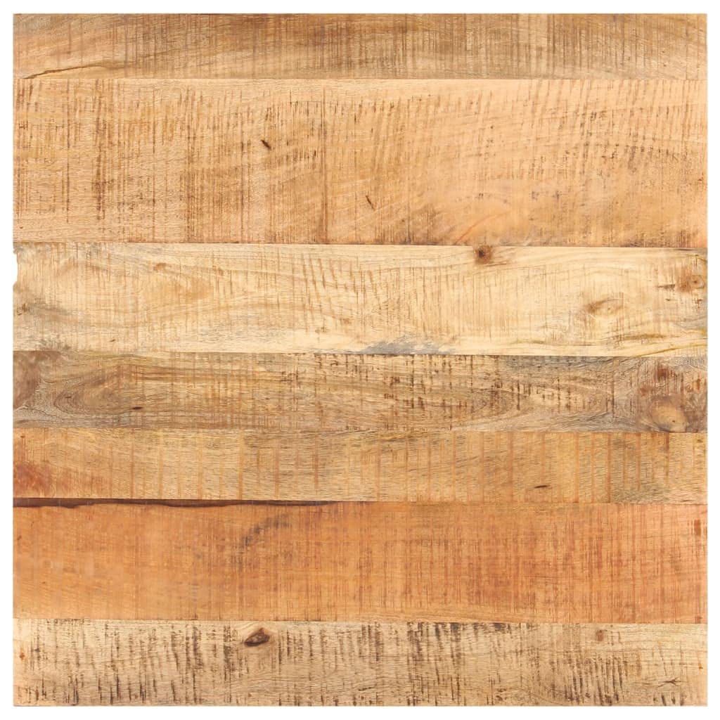 Tavolo da bistrot quadrato, 80 x 80 x 75 cm, legno di mango grezzo
