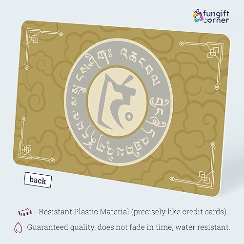 Miniatura 4 de FunGiftCorner Tarjeta de amuleto Sky Unicorn con esencia espiritual, símbolo de Feng Shui para aumentar tu fuerza interior, tarjeta de talismán de