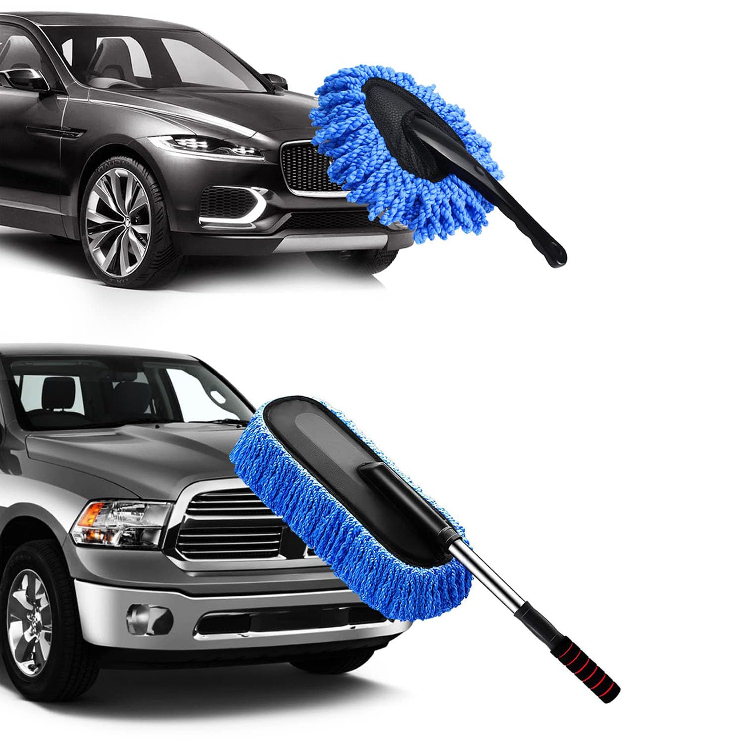 Sponsored Ad – X spring Car Duster Kit, 2 Pack Microfiber Car Brush Exterior Scratch Free, Extendable Car Duster Brush & Dash Duster, Auto Detailing Brush Suitable for Truck, Pickup, SUV, RV, Vehicles Cleaning