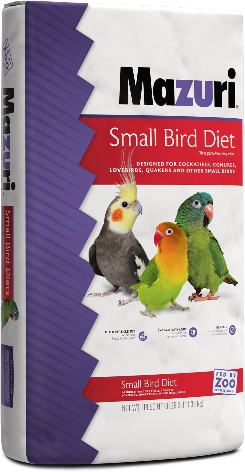 Nutritionally Complete for Small Birds | 25 Pound (25 lb.) Bag