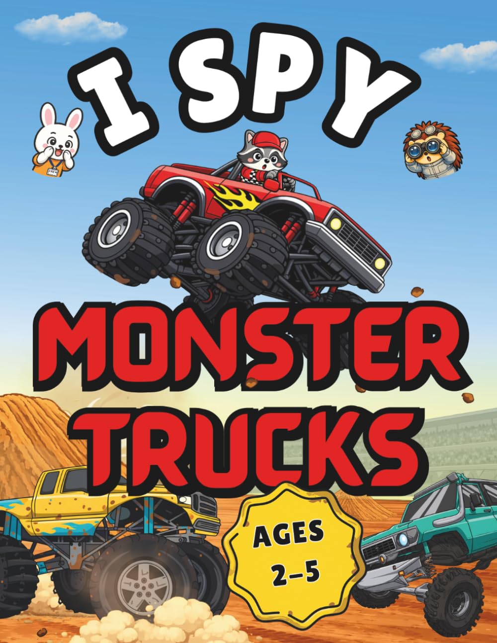 I Spy Monster Trucks: A Cute and Fun Hidden Picture Book for Toddlers & Preschoolers