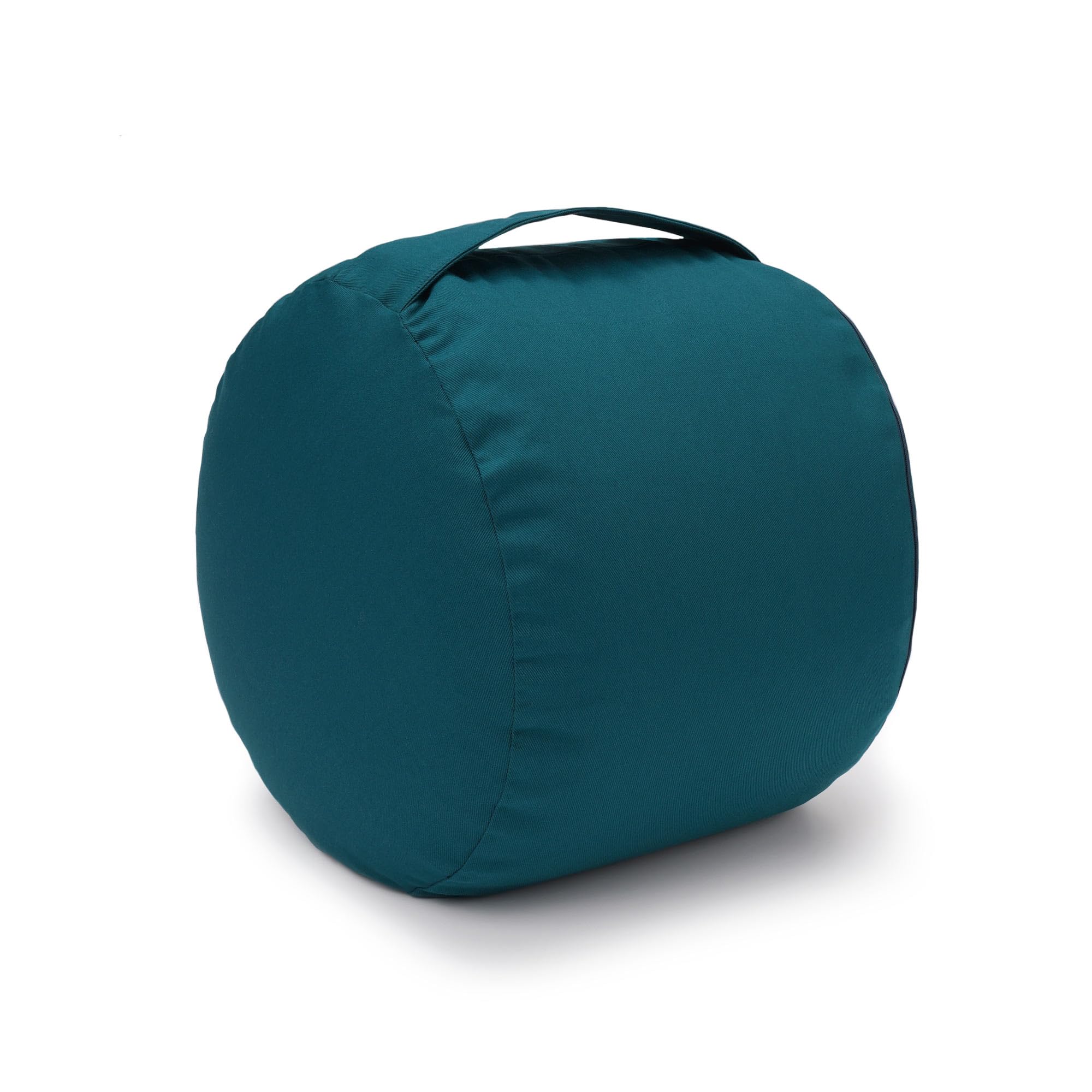 Yogabox Glückssitz Rondo Big D – Meditationskissen | Baumwolle mit Buchweizenschalenfüllung | Ergonomisch 28 cm Höhe für große Menschen über 1,95 m