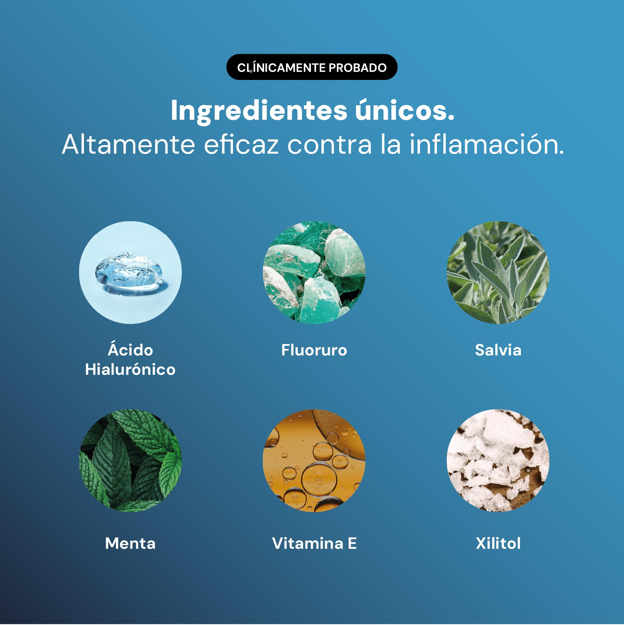 IMPROIC Enjuague bucal para implantes dentales (4 unidades) | con ácido hialurónico, fluoruro y sustancias naturales | protege dientes e implantes demostrado contra