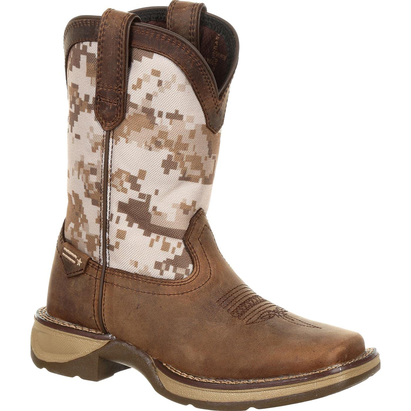 DurangoBoys' Lil Rebel Desert Camo Western Boot Square Toe - Dbt0208c
