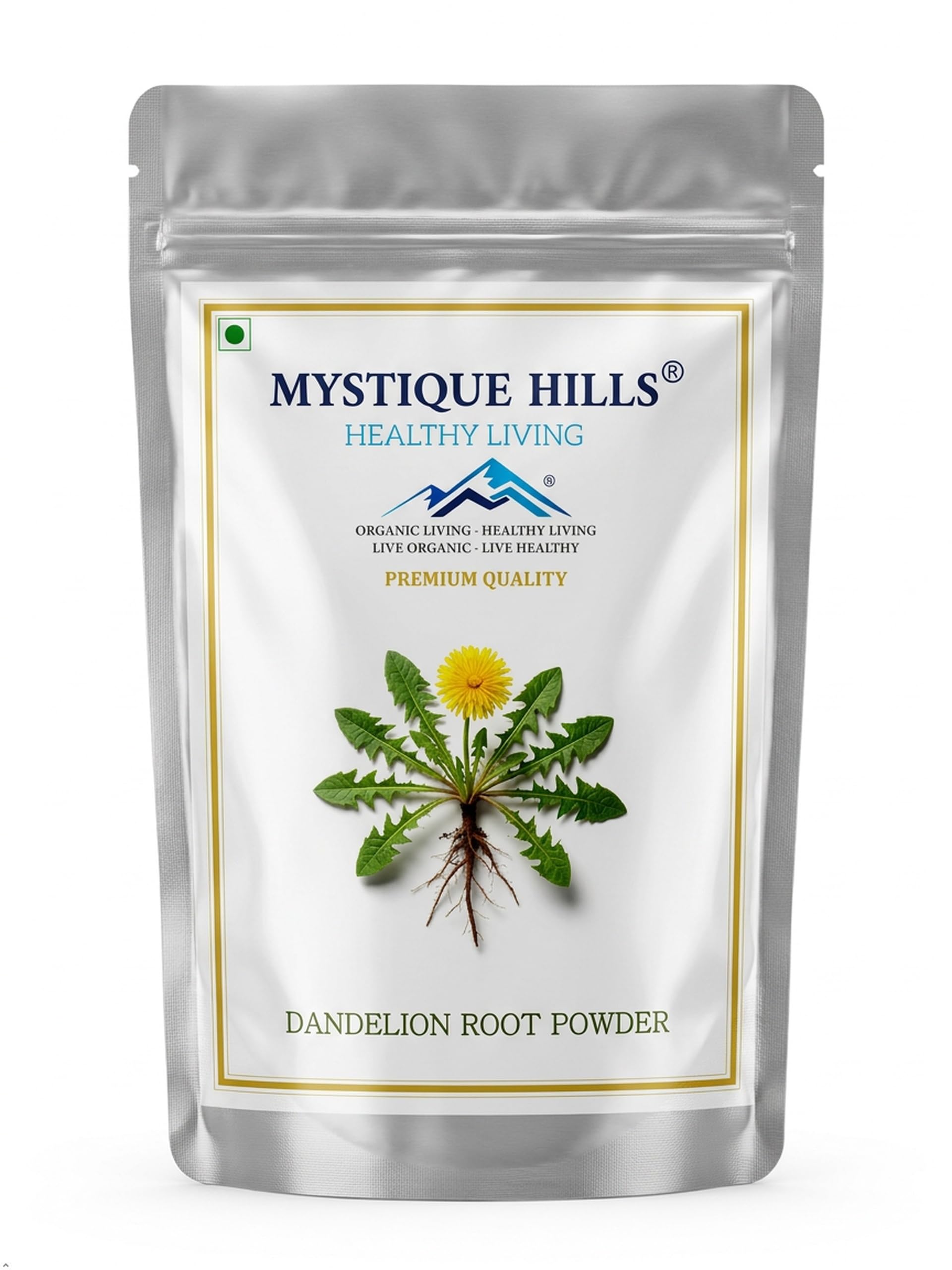 Mystique Hills Organic Himalayan Raw Dandelion Root Tea Powder,100